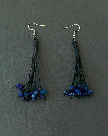 Lapis lazuli kolczyki Nature