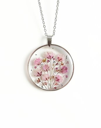 Naszyjnik z kwiatami, prezent dla babci, Colie