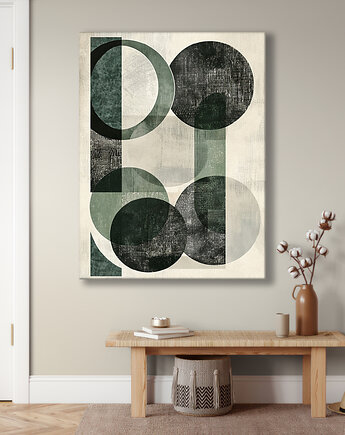 Geometria natury - Obraz na płótnie - Druk Blejtrama, Minimalizm, Loft #34, Black Sapphire Art
