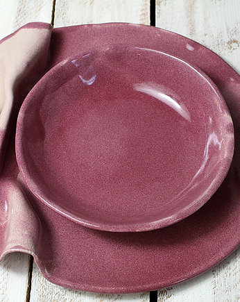 Deep Plate - Maroon - Wave, Studio Mini Forma