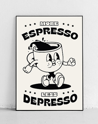 Plakat Espresso kontra depresja, Harvest Maison