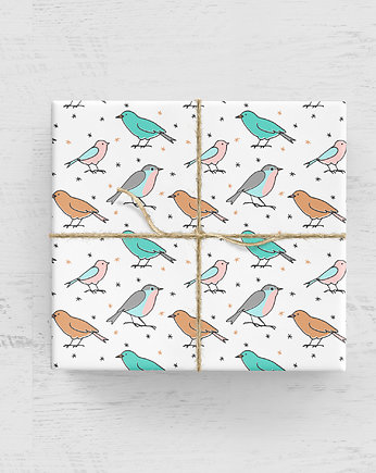 papier do pakowania - wróbelki 214w, Wrap and Pack