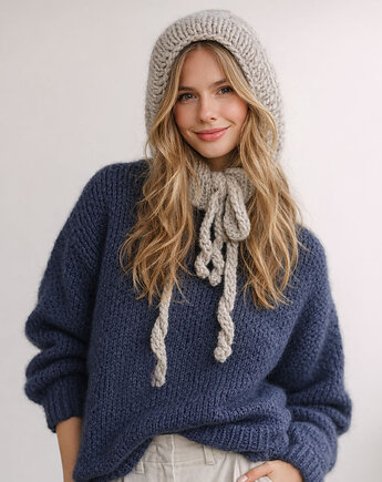 BONBON balaclava x bonnet beige babe, Fiorki