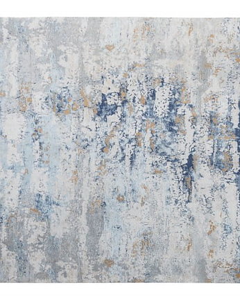 Dywan prostokątny niebieski szary bawełna 350x240cm, Home Design