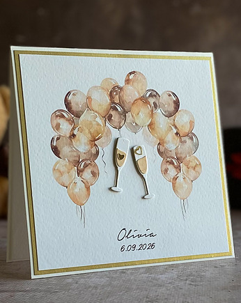 Kartka urodzinowa z kopertą prezentową, BH 20b, Anna Art and Crafts