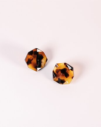 Kolczyki Anemone w kolorze Light Tortoise, NINIcoJewelry