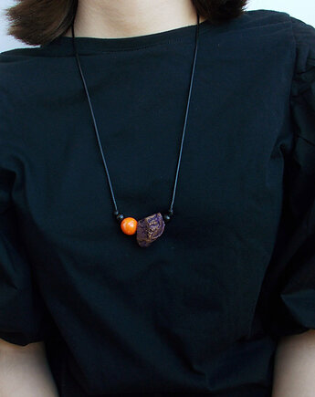 Kolor i forma ceramiczny naszyjnik #4, galeria nuit