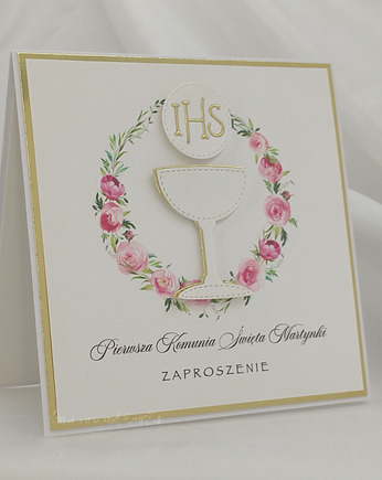 Zaproszenia na Komunię, wzór 28a, Anna Art and Crafts