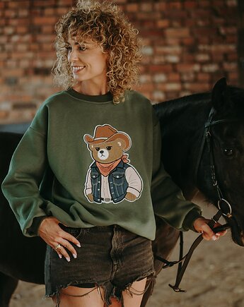 Bluza  oversize Kowboj Teddy dla dorosłych, BejbiStory