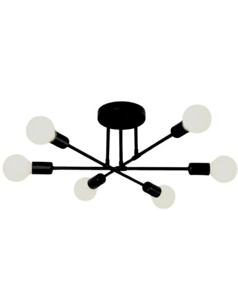 Lampa wisząca zwis żyrandol lampa na sufit czarna LED E27, VOLTA LIGHT