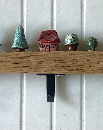 Wieszak ozdobny "Domek", Ceramystiq