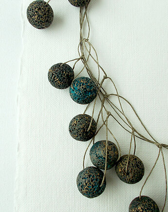 Lawa Naszyjnik lniany Unikat, galeria nuit