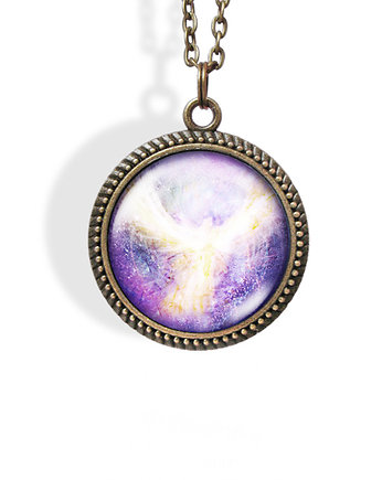 Medalion, talizman - Anielski kontakt - brąz, yenoo