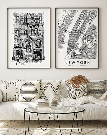 Zestaw plakatów - Nowy Jork NYC, HOG STUDIO