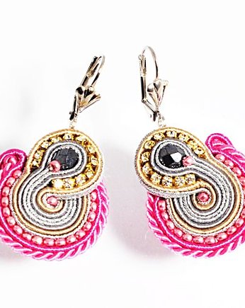 Sutaszowe kolczyki FLAMINGOS, Sylwia Żak