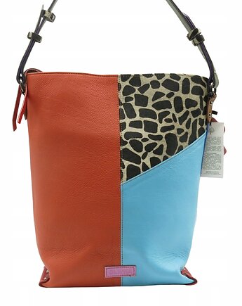 Torebka skórzana damska na ramię, mieści format A4 pojemna OLIVKA, Olivka Warsaw