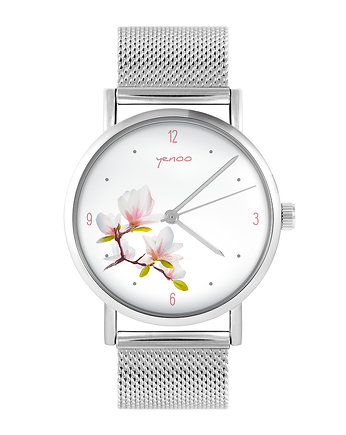 Zegarek - Magnolia - bransoleta mesh, yenoo