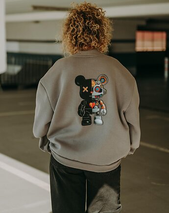 Bluza oversize rozpinana Robot Teddy dla mamy i taty, BejbiStory