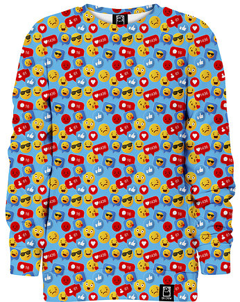 Bluza bez kaptura Dziewczynka DR.CROW Emotki, DrCrow