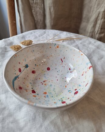 Miska ręcznie malowana - WIOSENNY stół, krusz art