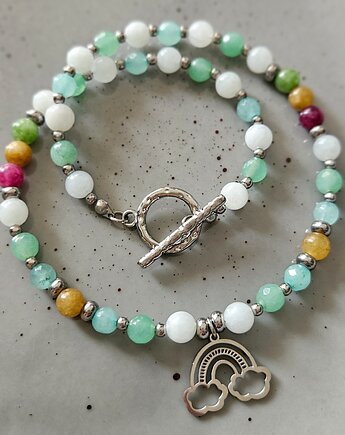 Tęczowy choker z jadeitami, REVEAL