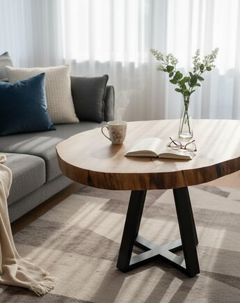 Stolik kawowy z litego drewna, BooGoo