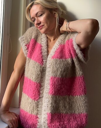 Sweter oversize, Swetry na drutach