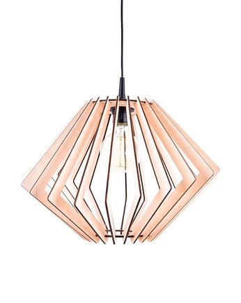 Lampa drewniana sufitowa nad stół, smxdsgn