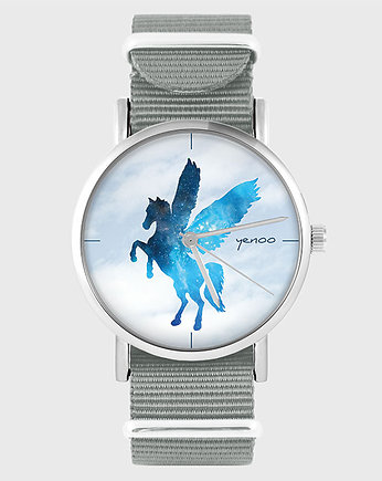 Zegarek - Pegaz - szary, nylonowy, yenoo