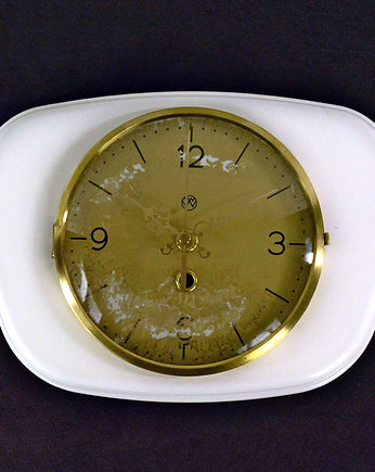 Ceramiczny zegar ścienny UPG Halle, Niemcy, lata 50., Good Old Things