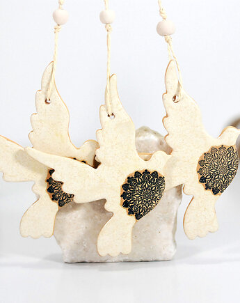 Duże ptaki w locie - ozdoby choinkowe, 10FingersArt