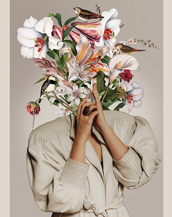 Plakat - Spokój, hint of time collage studio