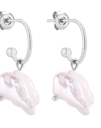 Srebrne kolczyki z naturalnymi perłami, SOTHO