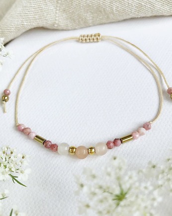 Bransoletka Cloe z rodonitami i awenturynem, Gleeme Jewellery