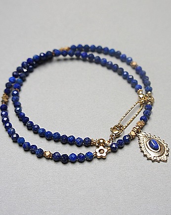Lapis lazuli  vol. 16 /choker/ - Szlachetna kolekcja, KiKa pracownia