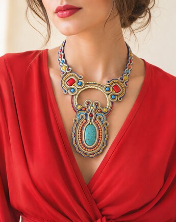 Etniczny naszyjnik Soutache, Mró Soutache