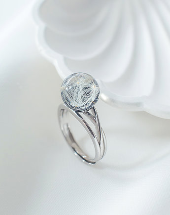 Pierścionek z rzęsek dmuchawca, nature gift