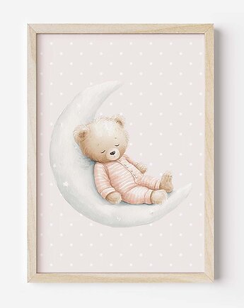 Plakat Na Ścianę Dla Dziewczynki Różowe misie nr. 12, Dekoracjan