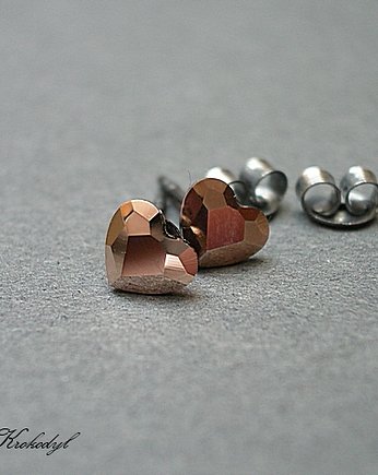 Kolczyki Swarovski Rosso heart, Katia i krokodyl