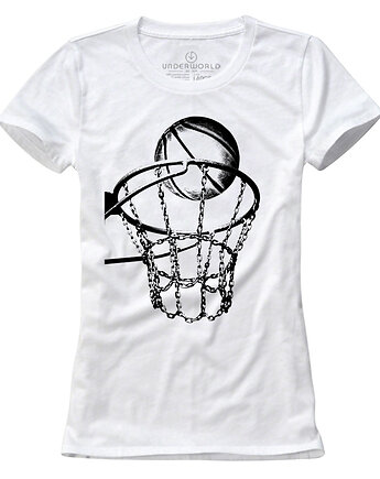 T-shirt damski UNDERWORLD Streetball biały, UNDERWORLD