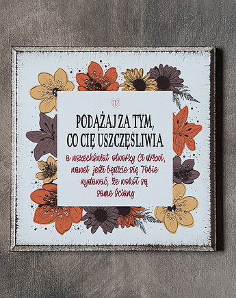 Tabliczka z napisem motywacyjnym, LV Home