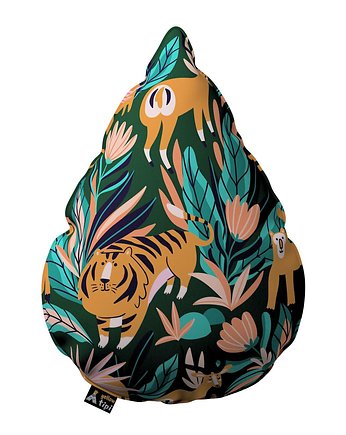 Poduszka Sweet Drop dżungla, Yellow Tipi