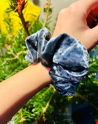 Duża welurowa scrunchie , PELA