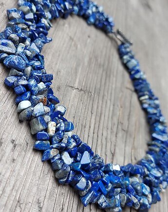 Specjalne zamówienie Pani Iza.Naszyjnik  kolia z sodalitu i korala, cynamonn