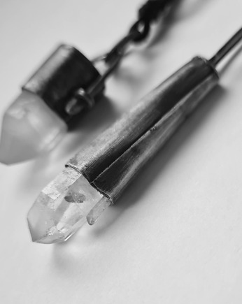 SREBRO Kryształ górski - naszyjnik Q25102, RA