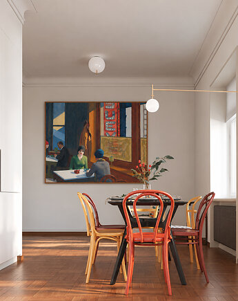 Chop Suey - Edward Hopper - obraz na płótnie lub plakat, Dekoracje PATKA Patrycja Kita