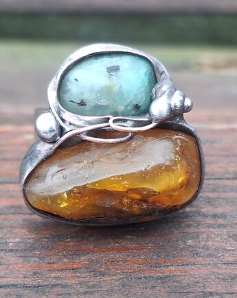 Big - pierścionek regulowany, po drugiej stronie lustra