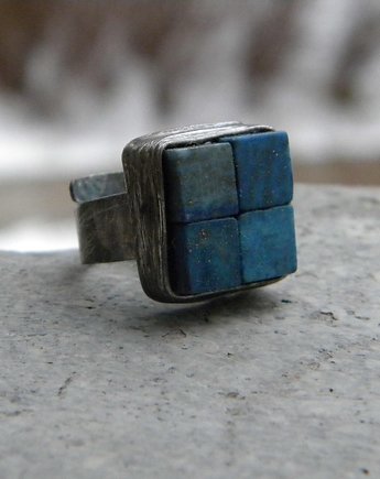 Lapis lazuli  - pierścionek, Beata Trotter
