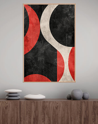 Geometria natury - Plakat, druk - Minimalizm, Boho, Loft #20, Black Sapphire Art