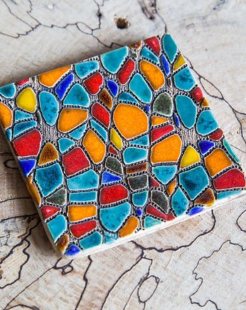Podstawka pod świeczkę lub kubek, studnia ceramiczna